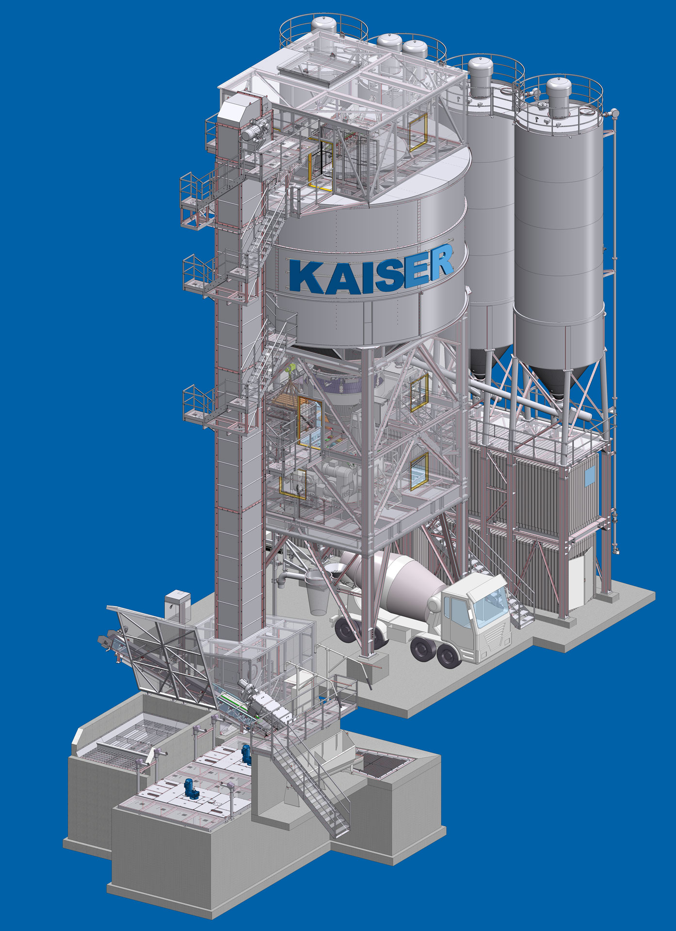 3D Animation einer Turmanlage von Kaiser