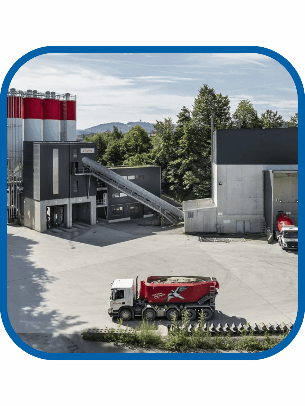 Bau von Betonmischanlagen für Vigier Beton (CH) und alluvia AG (CH)