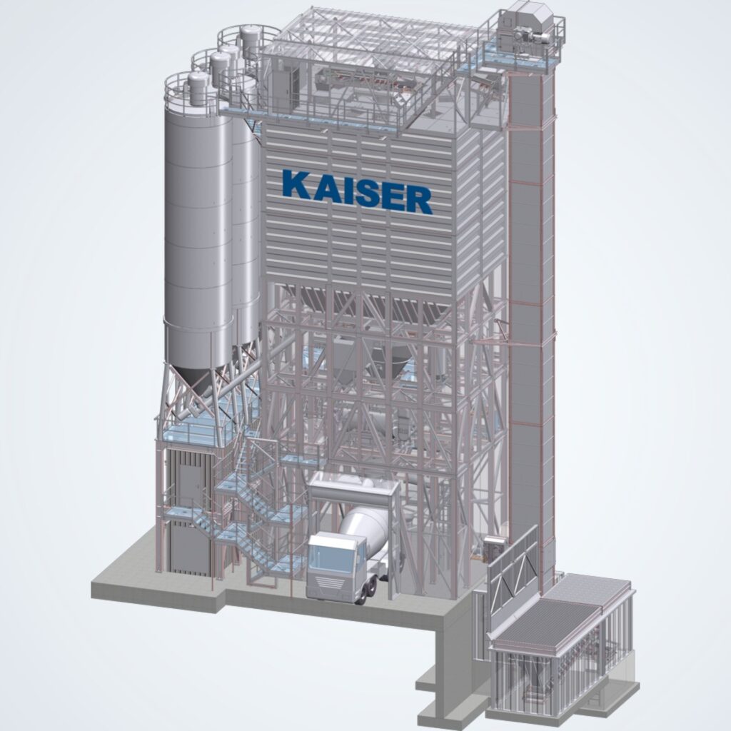3D Modell einer mobilen Turmanlage