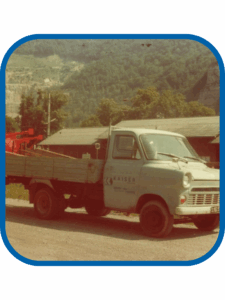 Bild eines alten Firmenwagens von Kaiser GmbH um 1972
