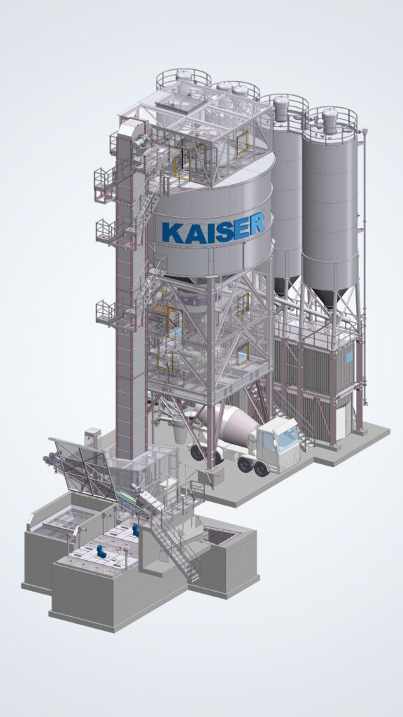 3D Modell einer Turm Mischanlage